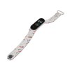 Náhradní náramek Mi band 3/4/5/6/7 Kočka v létě (Barevná varianta Bílá, Pro Přístroj Xiaomi Mi Band 7)
