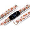 Náhradní náramek Mi band 3/4/5/6/7 Bonbony červené (Barevná varianta Bílá, Pro Přístroj Xiaomi Mi Band 7)