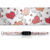 Náhradní náramek Mi band 3/4/5/6/7 Okřídlená srdíčka (Barevná varianta Bílá, Pro Přístroj Xiaomi Mi Band 7)