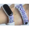 Náhradní náramek Mi band 3/4/5/6/7 Kreslené slzy (Barevná varianta Bílá, Pro Přístroj Xiaomi Mi Band 7)