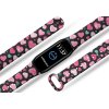Náhradní náramek Mi band 3/4/5/6/7 Růžová a modrá srdíčka (Barevná varianta Bílá, Pro Přístroj Xiaomi Mi Band 7)