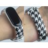Náhradní náramek Mi band 3/4/5/6/7 Kohoutí stopa (Barva Vícebarevná, Pro Přístroj Xiaomi Mi Band 7)