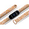 Náhradní náramek Mi band 3/4/5/6/7 Oranžová srdíčka (Barevná varianta Bílá, Pro Přístroj Xiaomi Mi Band 7)