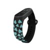 Náhradní náramek Mi band 3/4/5/6/7 Tyrkysová srdíčka (Barevná varianta Bílá, Pro Přístroj Xiaomi Mi Band 7)