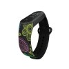 Náhradní náramek Mi band 3/4/5/6/7 Barevné kytky (Barevná varianta Bílá, Pro Přístroj Xiaomi Mi Band 7)