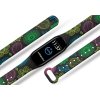 Náhradní náramek Mi band 3/4/5/6/7 Barevné kytky (Barevná varianta Bílá, Pro Přístroj Xiaomi Mi Band 7)