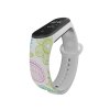Náhradní náramek Mi band 3/4/5/6/7 Barevné kytky (Barevná varianta Bílá, Pro Přístroj Xiaomi Mi Band 7)