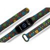Náhradní náramek Mi band 3/4/5/6/7 Barevné květiny (Barevná varianta Bílá, Pro Přístroj Xiaomi Mi Band 7)