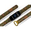 Náhradní náramek Mi band 3/4/5/6/7 Oranžové květiny (Barevná varianta Bílá, Pro Přístroj Xiaomi Mi Band 7)