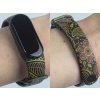 Náhradní náramek Mi band 3/4/5/6/7 Oranžové květiny (Barevná varianta Bílá, Pro Přístroj Xiaomi Mi Band 7)