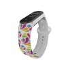 Náhradní náramek Mi band 3/4/5/6/7 Duhová srdíčka (Barevná varianta Bílá, Pro Přístroj Xiaomi Mi Band 7)
