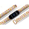 Náhradní náramek Mi band 3/4/5/6/7 Kreslené květiny (Barevná varianta Bílá, Pro Přístroj Xiaomi Mi Band 7)