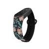 Náhradní náramek Mi band 3/4/5/6/7 Červené květiny (Barevná varianta Bílá, Pro Přístroj Xiaomi Mi Band 7)