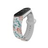 Náhradní náramek Mi band 3/4/5/6/7 Červené květiny (Barevná varianta Bílá, Pro Přístroj Xiaomi Mi Band 7)