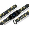 Náhradní náramek Mi band 3/4/5/6/7 Žluté květiny (Barevná varianta Bílá, Pro Přístroj Xiaomi Mi Band 7)