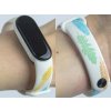 Náhradní náramek Mi band 3/4/5/6/7 Peří (Barevná varianta Bílá, Pro Přístroj Xiaomi Mi Band 7)