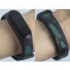 Náhradní náramek Mi band 3/4/5/6/7 Peří zelené (Barevná varianta Bílá, Pro Přístroj Xiaomi Mi Band 7)