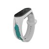Náhradní náramek Mi band 3/4/5/6/7 Peří zelené (Barevná varianta Bílá, Pro Přístroj Xiaomi Mi Band 7)