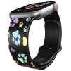 Apple watch řemínek Barevné pacičky (Barva Bílá, Rozměr 42/44/45/46/49mm)
