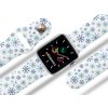 Apple watch řemínek Vločky (Barva Bílá, Rozměr 42/44/45/46/49mm)