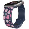 Apple watch řemínek Růžová a modrá srdíčka (Barva Bílá, Rozměr 42/44/45/49mm)