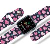 Apple watch řemínek Růžová a modrá srdíčka (Barva Bílá, Rozměr 42/44/45/49mm)
