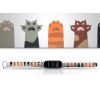 Náhradní náramek Mi band 3/4/5/6/7 Tlapky high five (Barevná varianta Bílá, Pro Přístroj Xiaomi Mi Band 7)