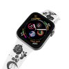 Apple watch řemínek Černá růže (Rozměr 42/44/45/46/49mm, barva pásku bílá)