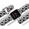 Apple watch řemínek Černobílé listy (Rozměr 42/44/45/46/49mm)
