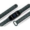 Náhradní náramek Mi band 3/4/5/6/7 Zelená bršlice (Barevná varianta Bílá, Pro Přístroj Xiaomi Mi Band 7)