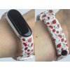 Náhradní náramek Mi band 3/4/5/6/7 Vlčí máky (Barva Vícebarevná, Pro Přístroj Xiaomi Mi Band 7)