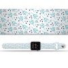 Apple watch řemínek Bršlice modrá (Barva Bílá, Rozměr 42/44/45/46/49mm)
