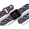 Apple watch řemínek Vajíčka a kytičky (Rozměr 42/44/45/49mm, barva pásku bílá)