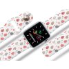 Apple watch řemínek Vajíčka a kytičky (Rozměr 42/44/45/49mm, barva pásku bílá)
