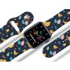 Apple watch řemínek Slepičky (Rozměr 42/44/45/46/49mm, barva pásku bílá)