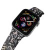 Apple watch řemínek Kytky (Rozměr 42/44/45/46/49mm, barva pásku bílá)