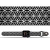 Apple watch řemínek Geometrie šedá (Rozměr 42/44/45/46/49mm, barva designu bílá)