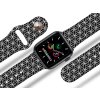 Apple watch řemínek Geometrie šedá (Rozměr 42/44/45/46/49mm, barva designu bílá)