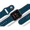 Apple watch řemínek Geometrie modrá (Rozměr 42/44/45/46/49mm, barva designu modrá)