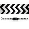 Náhradní náramek Mi band 3/4/5/6/7 Cikcak pruhy (Barva Vícebarevná, Pro Přístroj Xiaomi Mi Band 7)