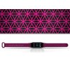 Náhradní náramek Mi band 3/4/5/6/7 Geometrie fialová (Barva Vícebarevná, Pro Přístroj Xiaomi Mi Band 7)