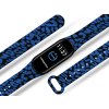 Náhradní náramek Mi band 3/4/5/6/7 Gepard modrý (Barva Vícebarevná, Pro Přístroj Xiaomi Mi Band 7)