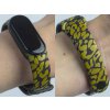 Náhradní náramek Mi band 3/4/5/6/7 Gepard zlatý (Barva Vícebarevná, Pro Přístroj Xiaomi Mi Band 7)