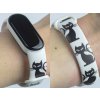 Náhradní náramek Mi band 3/4/5/6/7 Kočka (Barva Vícebarevná, Pro Přístroj Xiaomi Mi Band 7)