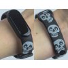 Náhradní náramek Mi band 3/4/5/6/7 Lebky (Barva Vícebarevná, Pro Přístroj Xiaomi Mi Band 7)