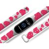 Náhradní náramek Mi band 3/4/5/6/7 Růžová srdce (Barva Vícebarevná, Pro Přístroj Xiaomi Mi Band 7)