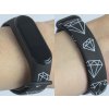 Náhradní náramek Mi band 3/4/5/6/7 Diamanty (Barevná varianta Bílá, Pro Přístroj Xiaomi Mi Band 7)