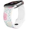 Apple watch řemínek Ibišek růžový (Barva Bílá, Rozměr 42/44/45/46/49mm)