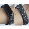 Náhradní náramek Mi band 3/4/5/6/7 Noty (Barva Vícebarevná, Pro Přístroj Xiaomi Mi Band 7)
