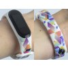 Náhradní náramek Mi band 3/4/5/6/7 Indiánský vzor (Barevná varianta Bílá, Pro Přístroj Xiaomi Mi Band 7)